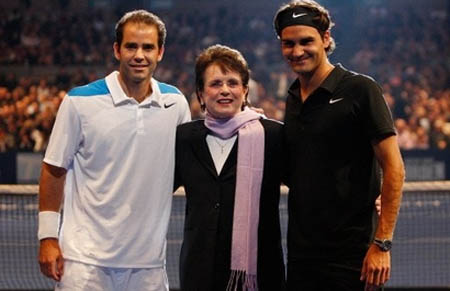 Pete Sampras, Roger Federer, Billie Jean King